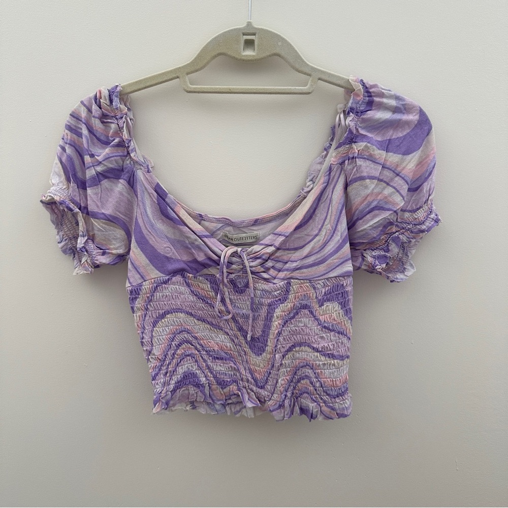 Urban outfitters geometric crop top